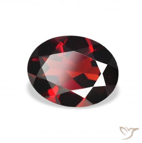 Granato Almandino Rosso scuro naturale da 2.01 ct, Ovale, VVS-VS