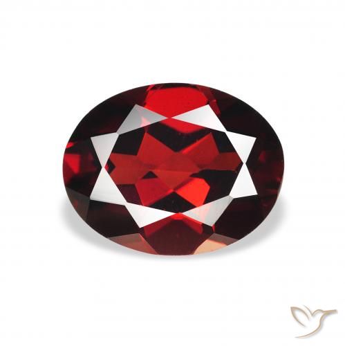 2.12ct Naturale Rosso Sangue Profondo Granato Almandino, Ovale, VVS-VS