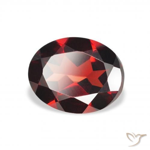Granato Almandino Rosso Sangue Profondo naturale da 2.01 ct, Ovale, VVS-VS