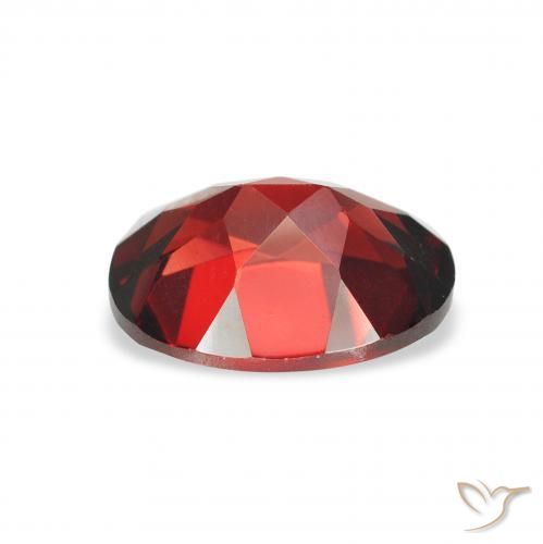 Granato Almandino Rosso Sangue Profondo naturale da 2.37 ct, Ovale, VVS-VS