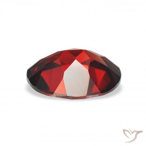 Granato Almandino Rosso scuro naturale da 2.16 ct, Ovale, VVS-VS