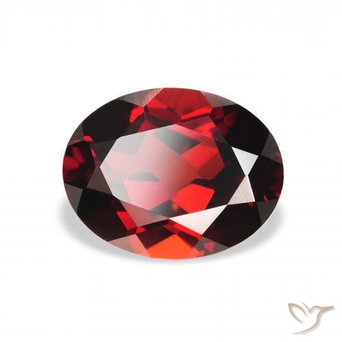 Granato Almandino Rosso scuro naturale da 2.42 ct, Ovale, VS