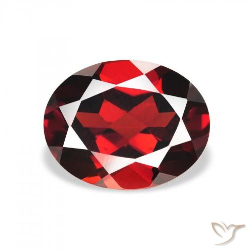 2.25ct Naturale Rosso scuro Granato Almandino, Ovale, VS