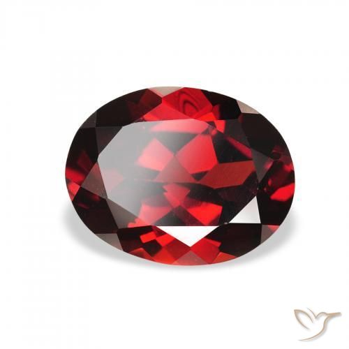 Granato Almandino Rosso scuro naturale da 2.14 ct, Ovale, VS