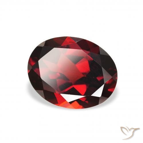 Granato Almandino Rosso scuro naturale da 2.12 ct, Ovale, VS