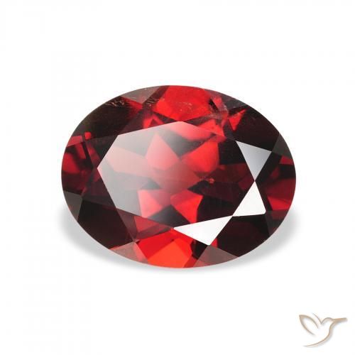 Granato Almandino Rosso scuro naturale da 2.33 ct, Ovale, VS