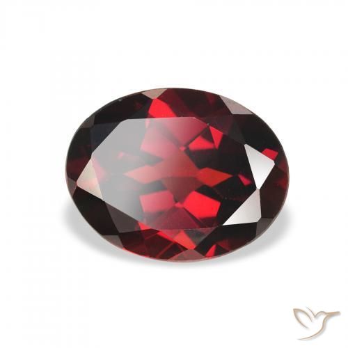 Granato Almandino Rosso scuro naturale da 2.13 ct, Ovale, VS