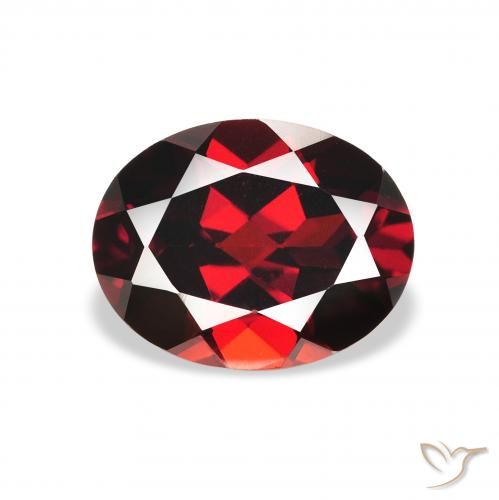 2.38ct Naturale Rosso scuro Granato Almandino, Ovale, VS