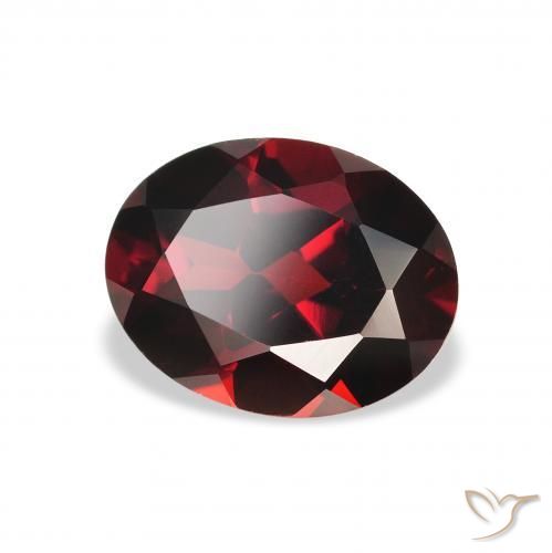 Granato Almandino Rosso scuro naturale da 2.41 ct, Ovale, VS