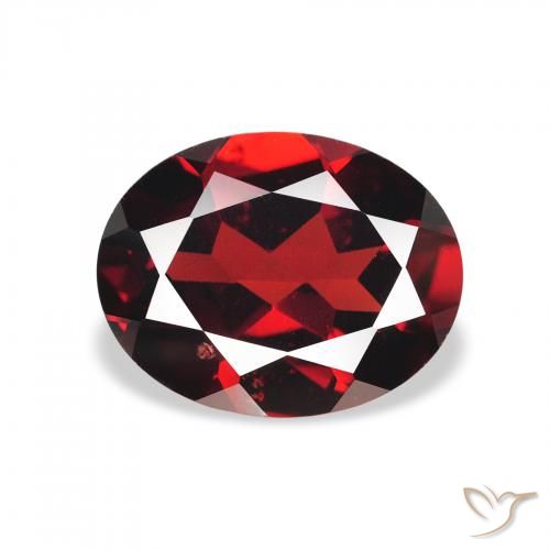 2.14ct Naturale Rosso scuro Granato Almandino, Ovale, VS