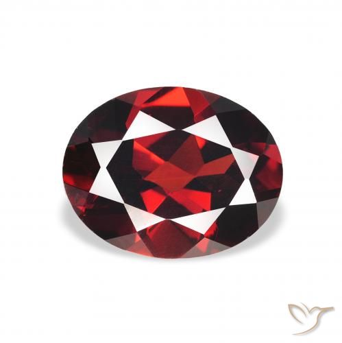 2.17ct Naturale Rosso scuro Granato Almandino, Ovale, VS