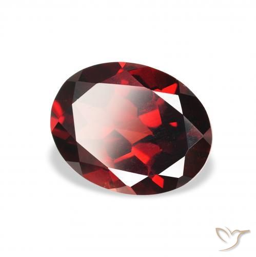 Granato Almandino Rosso scuro naturale da 2.03 ct, Ovale, VS