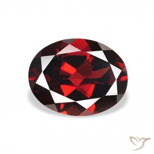 2.37ct Naturale Rosso scuro Granato Almandino, Ovale, VS