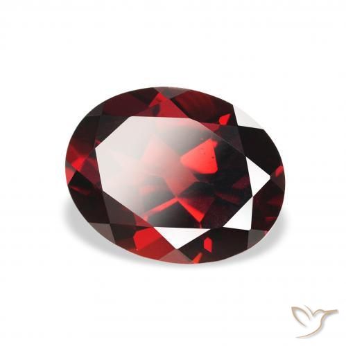 Granato Almandino Rosso scuro naturale da 2.37 ct, Ovale, VS