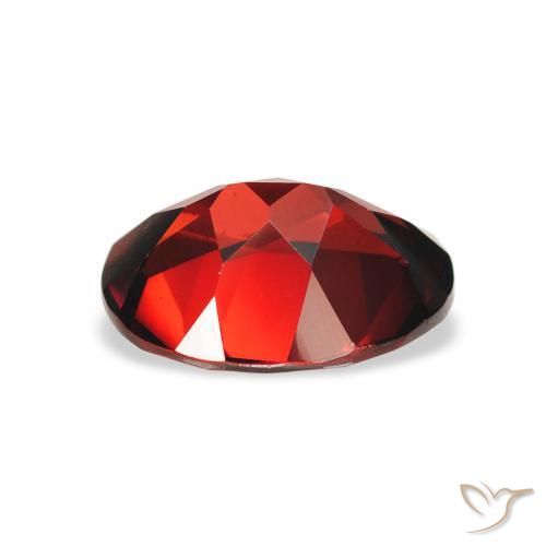 Granato Almandino Rosso scuro naturale da 1.96 ct, Ovale, VS
