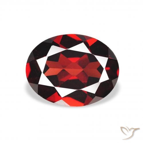 2.03ct Naturale Rosso scuro Granato Almandino, Ovale, VS