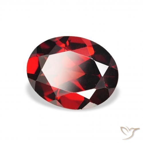 Granato Almandino Rosso scuro naturale da 2.03 ct, Ovale, VS
