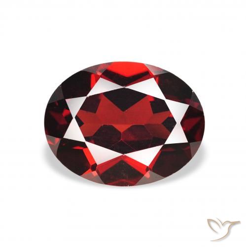 2.31ct Naturale Rosso scuro Granato Almandino, Ovale, VS