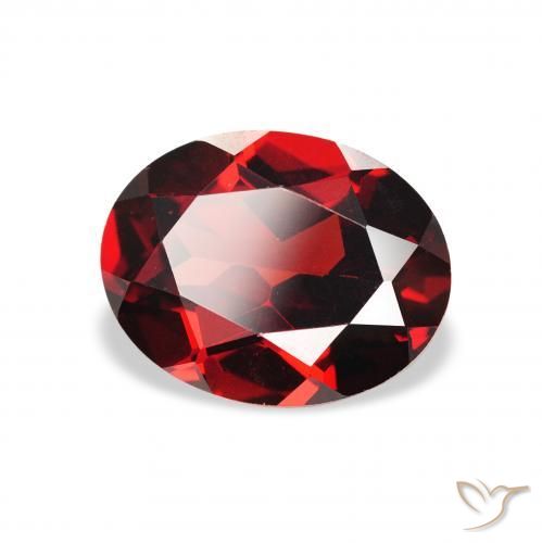 Granato Almandino Rosso scuro naturale da 2.31 ct, Ovale, VS