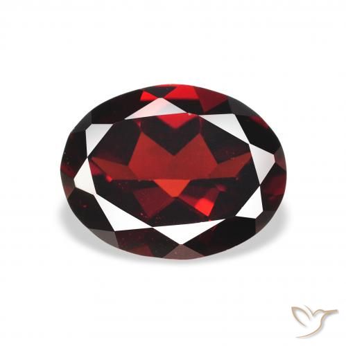2.16ct Naturale Rosso scuro Granato Almandino, Ovale, VS