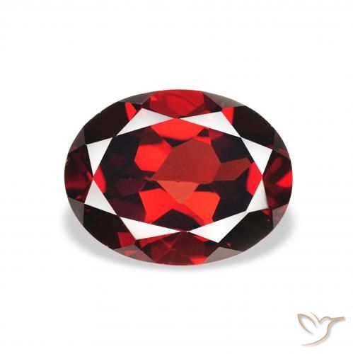 2.21ct Naturale Rosso scuro Granato Almandino, Ovale, VS