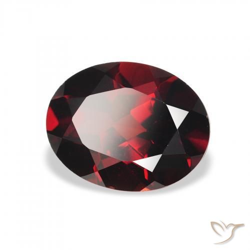 Granato Almandino Rosso scuro naturale da 2.23 ct, Ovale, VS