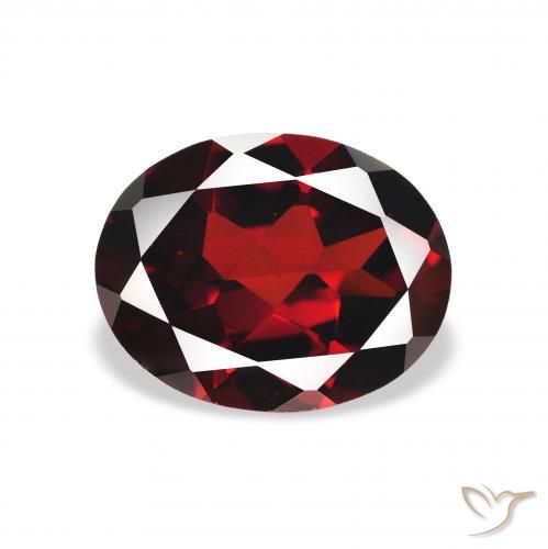 2.24ct Naturale Rosso scuro Granato Almandino, Ovale, VS