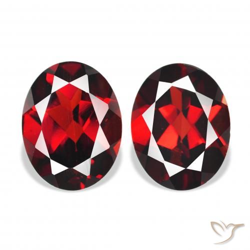4.48ctw Naturale Rosso scuro Granato Almandino, Ovale, VVS-VS