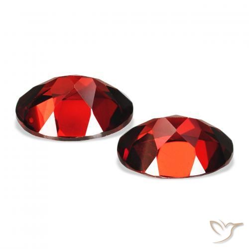 Gemme di Granato Almandino Rosso scuro naturale da 4.33 ct, Ovale, VS