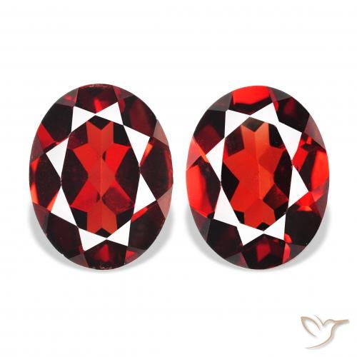 4.33ctw Naturale Rosso scuro Granato Almandino, Ovale, VS