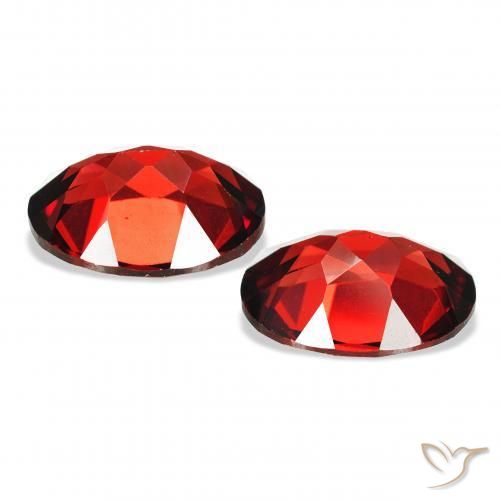 Gemme di Granato Almandino Rosso scuro naturale da 4.33 ct, Ovale, VS