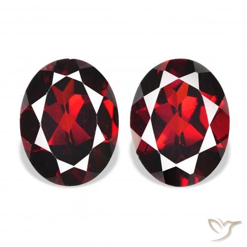 4.58ctw Naturale Rosso scuro Granato Almandino, Ovale, VS