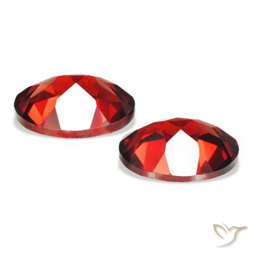 Gemme di Granato Almandino Rosso scuro naturale da 4.46 ct, Ovale, VS
