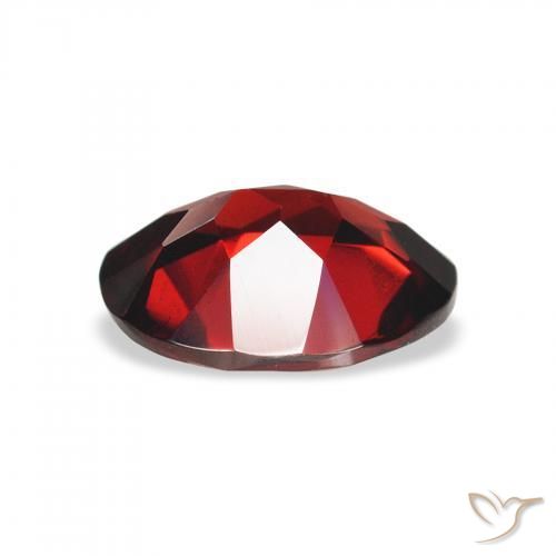 Granato Almandino Rosso scuro naturale da 1.90 ct, Ovale, VVS-VS