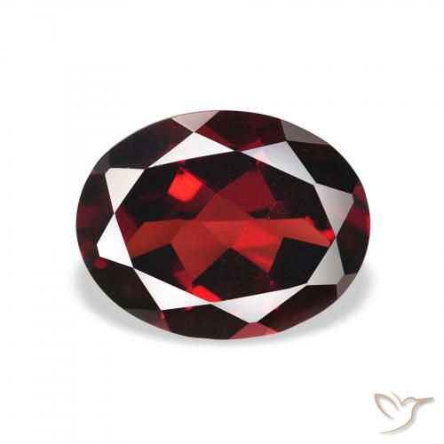 2.19ct Naturale Rosso scuro Granato Almandino, Ovale, VVS-VS