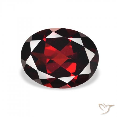 2.07ct Naturale Rosso scuro Granato Almandino, Ovale, VVS-VS