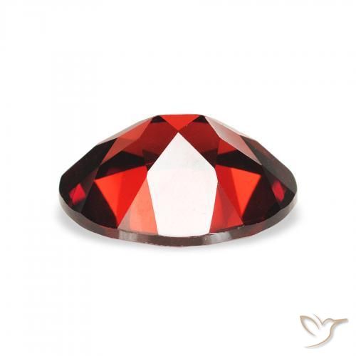 Granato Almandino Rosso scuro naturale da 2.22 ct, Ovale, VVS-VS