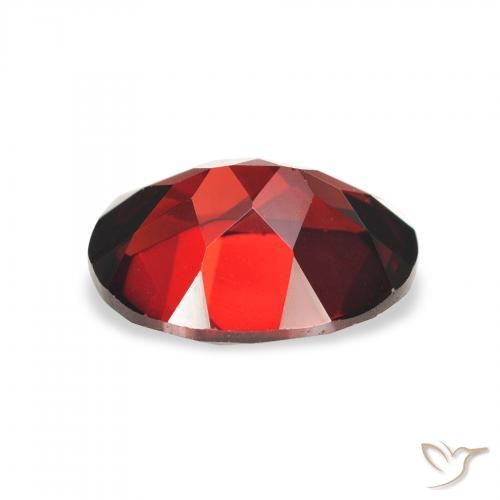 Granato Almandino Rosso scuro naturale da 2.28 ct, Ovale, VVS-VS