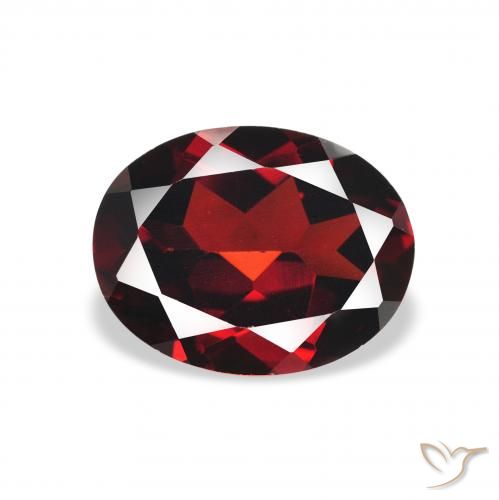 2.15ct Naturale Rosso scuro Granato Almandino, Ovale, VVS-VS