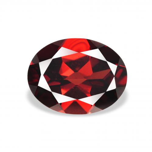 Granato Almandino Rosso scuro naturale da 2.27 ct, Ovale, VVS-VS