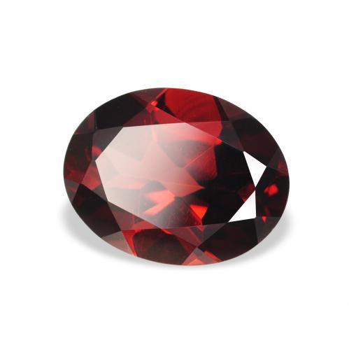 Granato Almandino Rosso scuro naturale da 2.27 ct, Ovale, VVS-VS