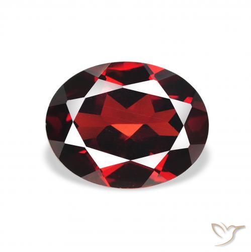 2.37ct Naturale Rosso scuro Granato Almandino, Ovale, VVS-VS