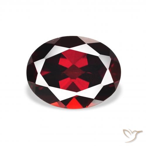 2.41ct Naturale Rosso Sangue Profondo Granato Almandino, Ovale, VS