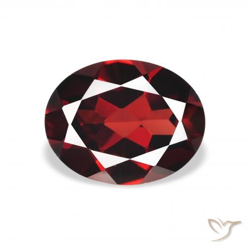 2.15ct Naturale Rosso scuro Granato Almandino, Ovale, VS