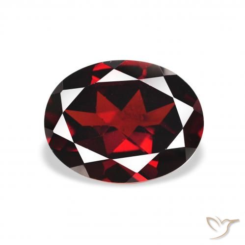 2.29ct Naturale Rosso Sangue Profondo Granato Almandino, Ovale, VS