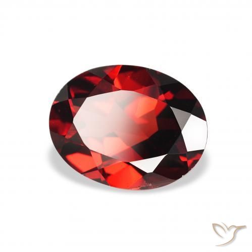 Granato Almandino Rosso scuro naturale da 1.94 ct, Ovale, VS