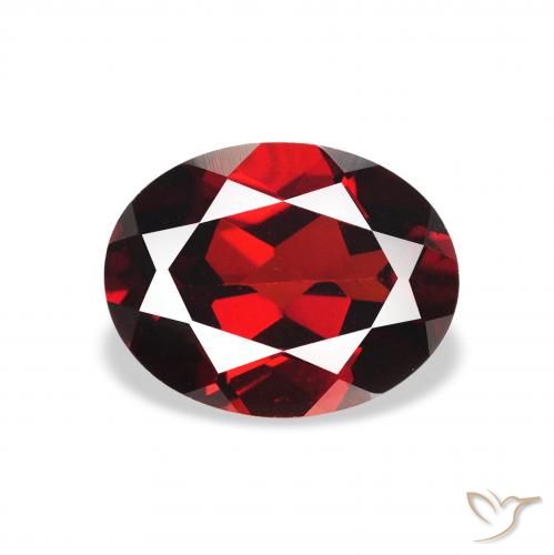 2.25ct Naturale Rosso scuro Granato Almandino, Ovale, VS
