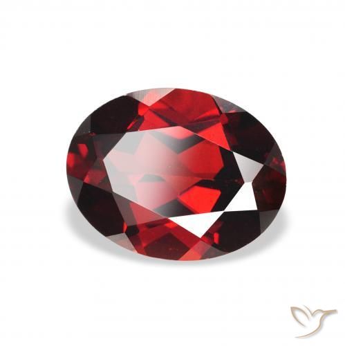 Granato Almandino Rosso scuro naturale da 2.25 ct, Ovale, VS