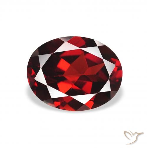 2.32ct Naturale Rosso Sangue Profondo Granato Almandino, Ovale, VS