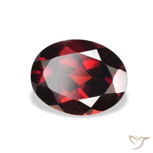 Granato Almandino Rosso scuro naturale da 2.13 ct, Ovale, VS